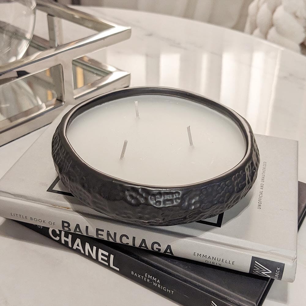 Aeolian Black 3 Wick Scented Candle Fragrance 