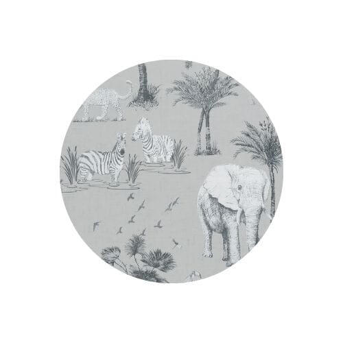 Ailsa Grey Safari Print Wallpaper Sample Sample 