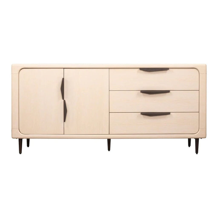 Aisling Light Oak Sideboard with Black Handles Furniture 