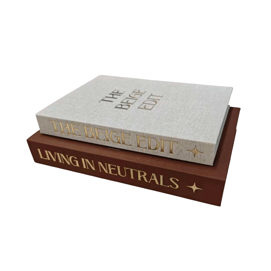 Aitla Cream & Rust Decorative Book Boxes - Set of 2 Accessories 