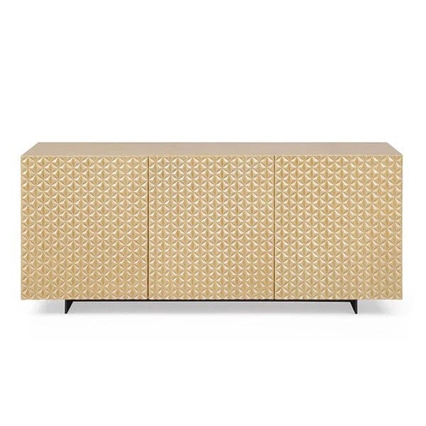 Alida Luxury Gold Geometric 4 Door Sideboard Furniture 