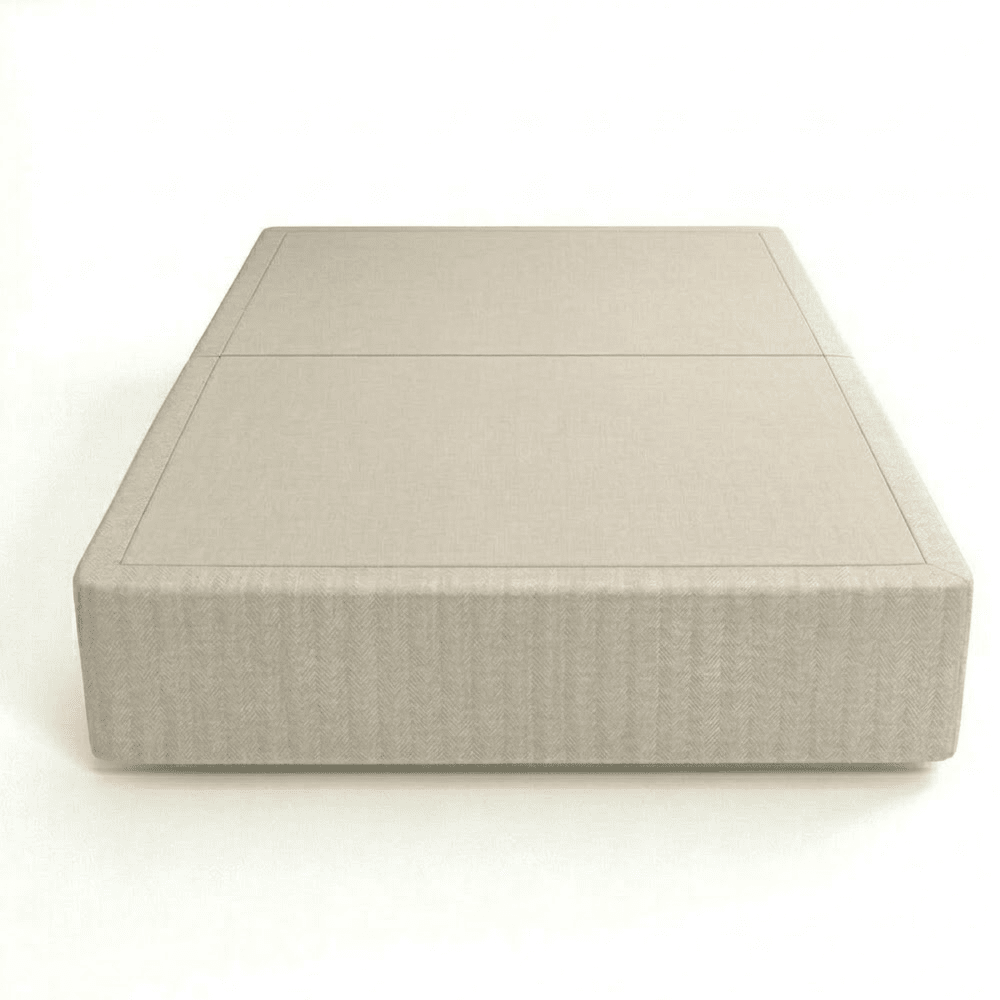 Almond Woven Standard Divan Bed Base Beds and Headboards 