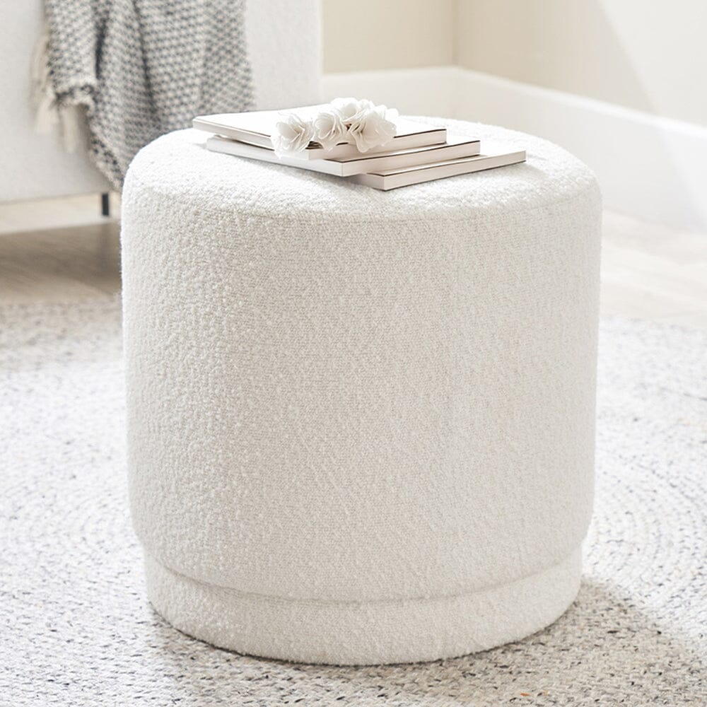 Alora Boucle Pouffe