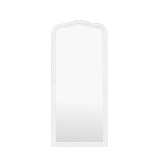 Alpar White Wooden Arch Leaner Mirror Accessories 