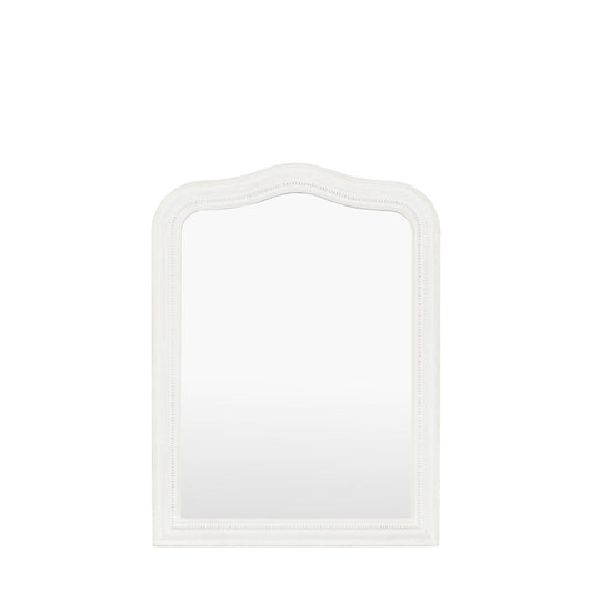 Alpar White Wooden Arch Wall Mirror Accessories 