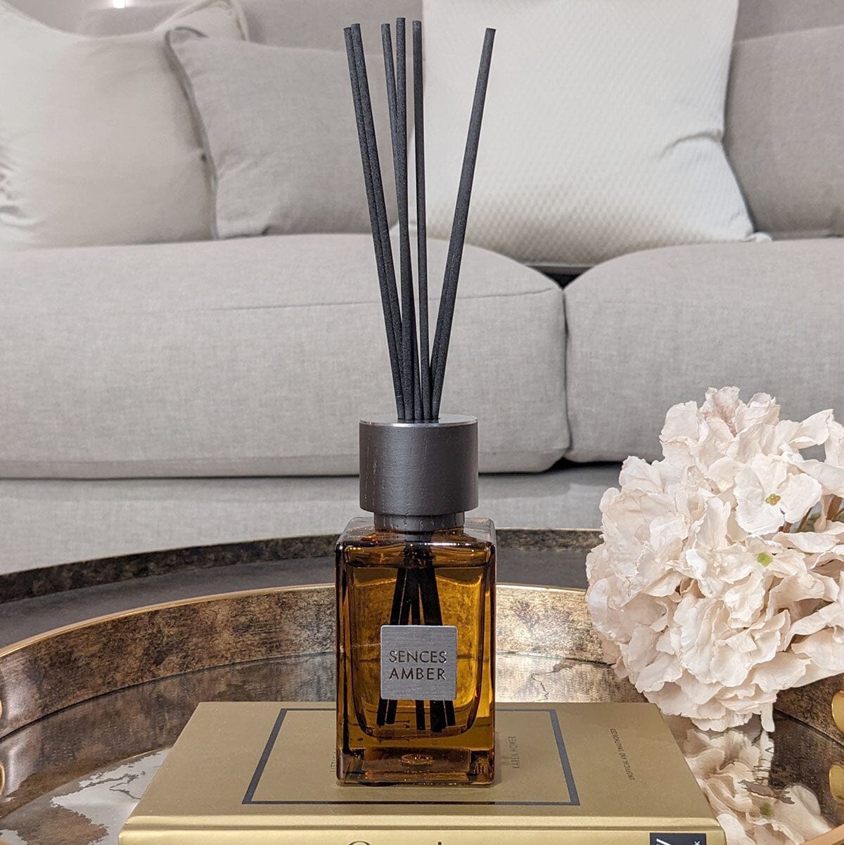 Round Amber Reed Diffuser Amber Alang Alang Petite Reed Diffuser - 120ml – Rowen Homes