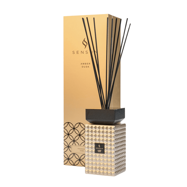 Amber Dusk Gold & Black Luxury Reed Diffuser - 1000ml Accessories 