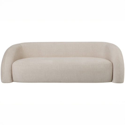 Amreli Curved Cream 2 Seater Sofa Sofa 
