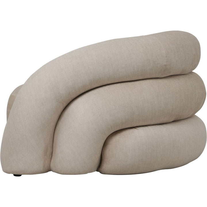 Amreli Curved Cream Snug Chair Furniture 