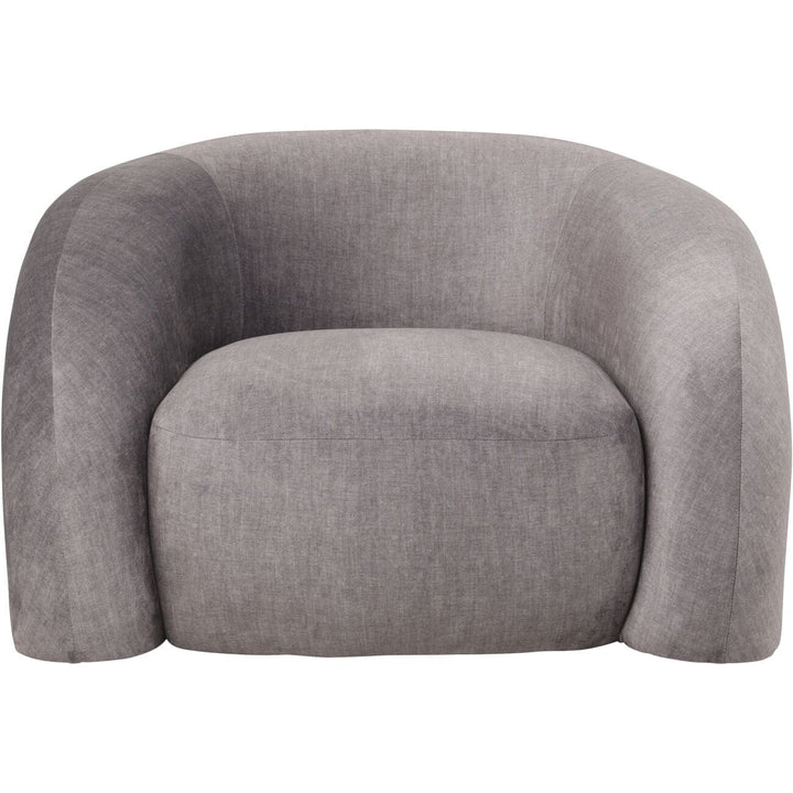 Amreli Curved Grey Snug Chair Furniture 