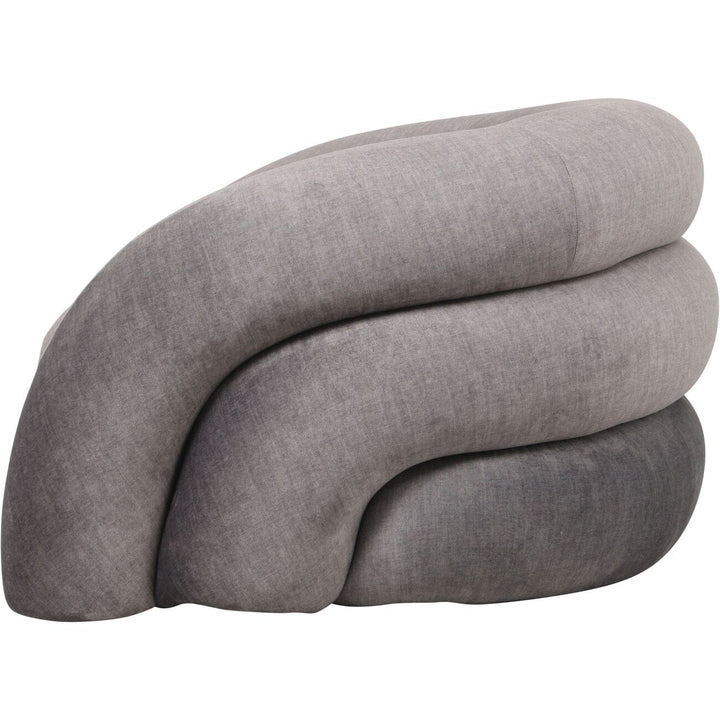 Amreli Curved Grey Snug Chair Furniture 