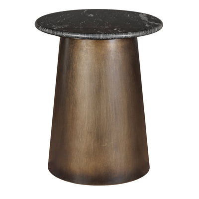 Anderson Bronze Side Table with Black Marble Top Furniture 