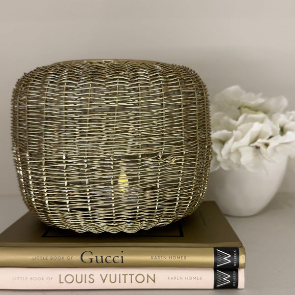 Anna Gold Decorative Wire Candle Holder Accessories 