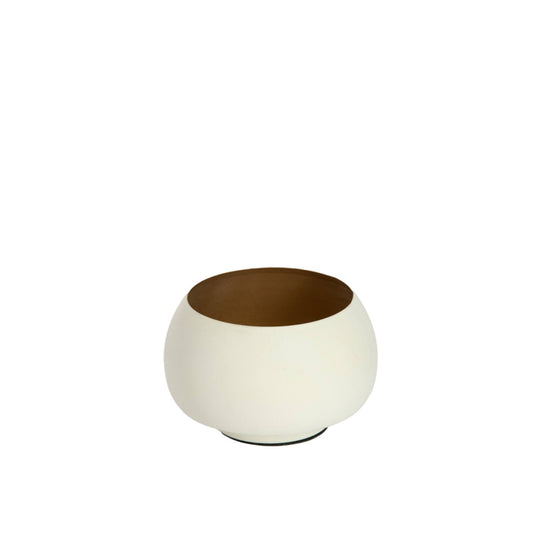 Annalise Cream & Gold Petite Tealight Holder Accessories 