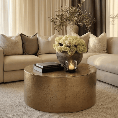 Antibes Antique Gold Storage Coffee Table Furniture 