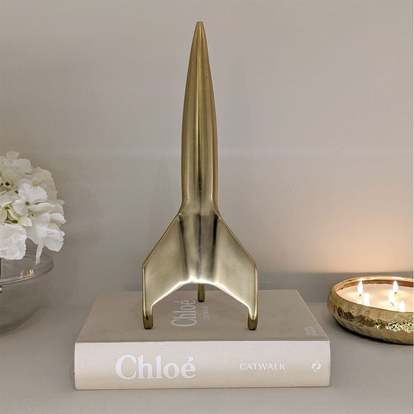 Aphrodite Gold Decorative Rocket Ornament Accessories 