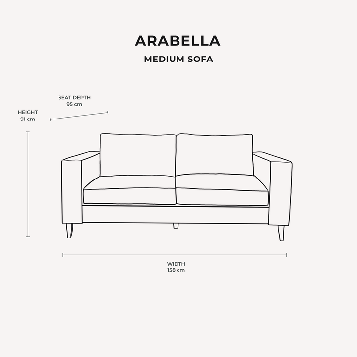 Arabella Jet Black Velvet Sofa Range Sofa 