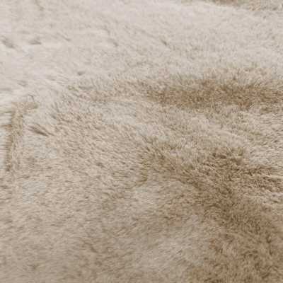 Arctic Luxury Almond Chunky Faux Fur Bed Beds and Headboards 
