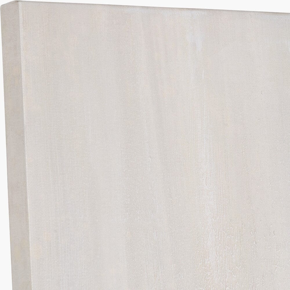 Aria White & Gold Abstract Frameless Canvas Wall Art Accessories 