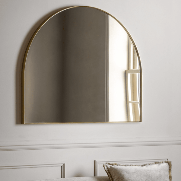 Arian Gold Large Overmantle Arched Mirror Accessories 