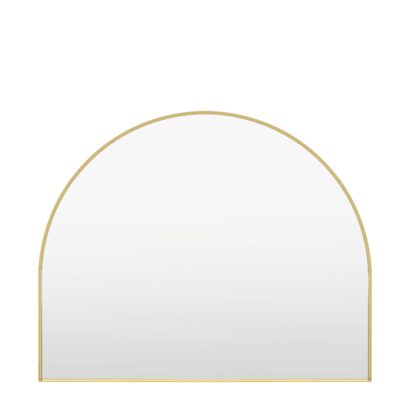 Arian Gold Large Overmantle Arched Mirror Accessories 