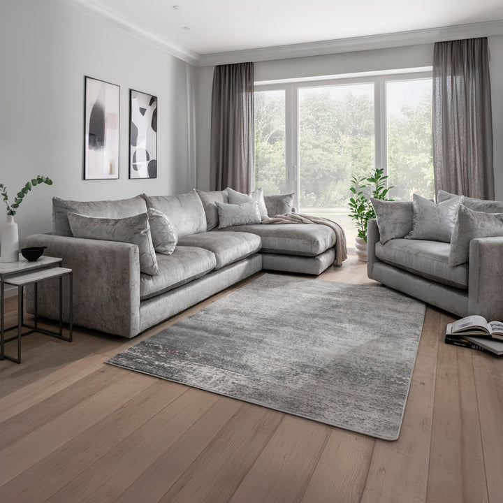 Ariana Grey Chenille Sofa Range Sofa 