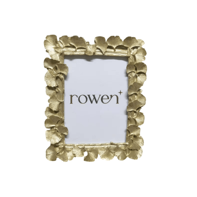 Arlette Decorative Gingko Leaf Gold Photo Frame - 5x7" Accessories 