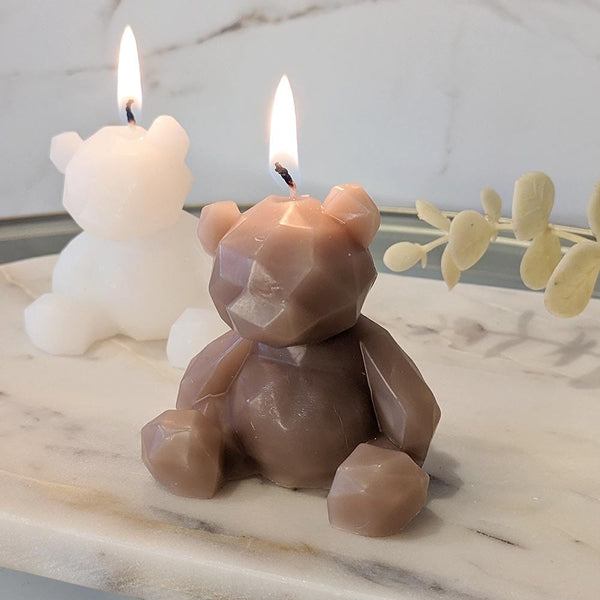Arya Brown Mini Bear Shaped Candle Fragrance 