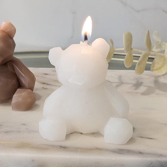 Arya Cream Mini Bear Shaped Candle Fragrance 