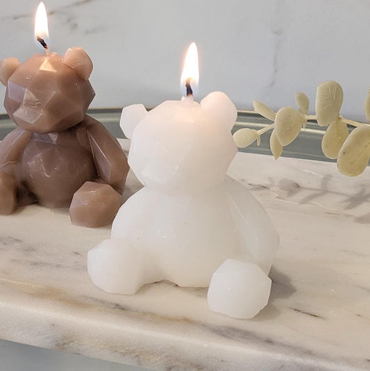 Arya Cream Mini Bear Shaped Candle Fragrance 