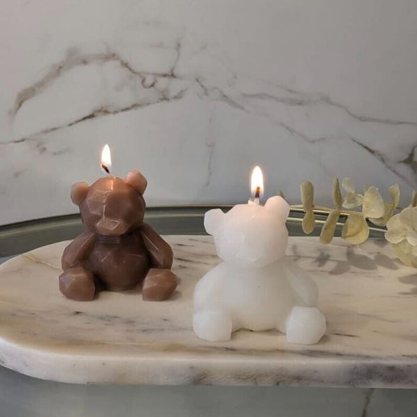 Arya Mini Bear Shaped Candle Set Accessories 