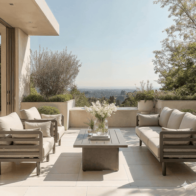 Ashford Aluminium Outdoor Lounge Set- Seats 5 Outdoor 