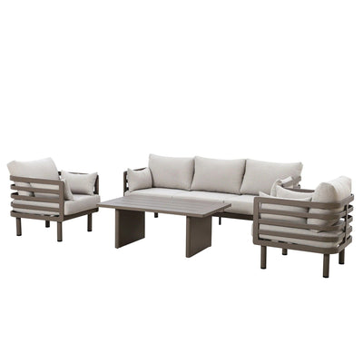 Ashford Aluminium Outdoor Lounge Set- Seats 5 Outdoor 