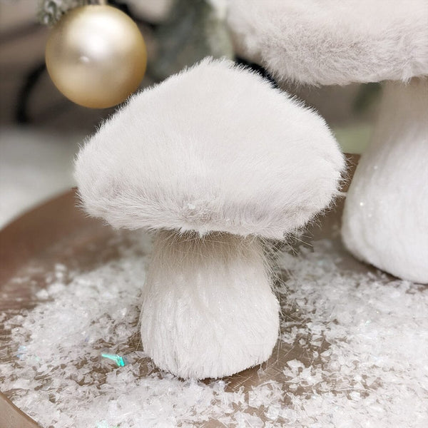 Atri Medium Faux Fur Mushroom Ornament Accessories 