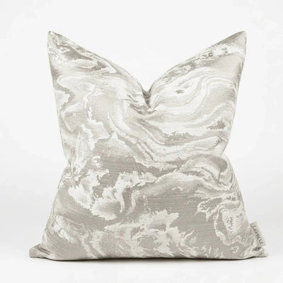 Aurora Cream & Taupe Marble Effect Cushion Cover - 50x50cm Textiles 