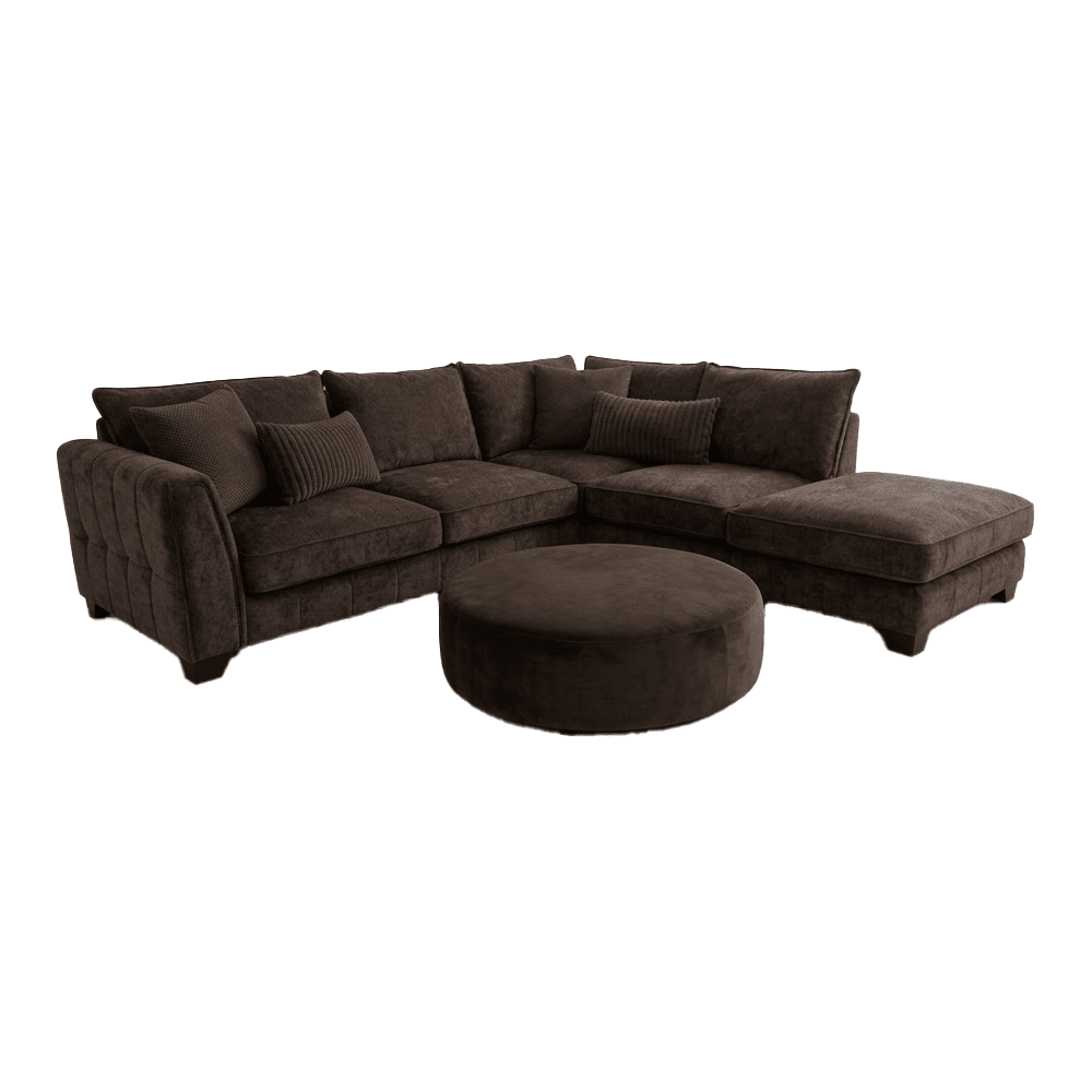 Avalon Charcoal Textured Velvet Sofa Range Sofa 