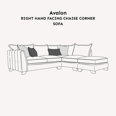 Avalon Neutral Velvet Sofa Range with Monochrome Accents 