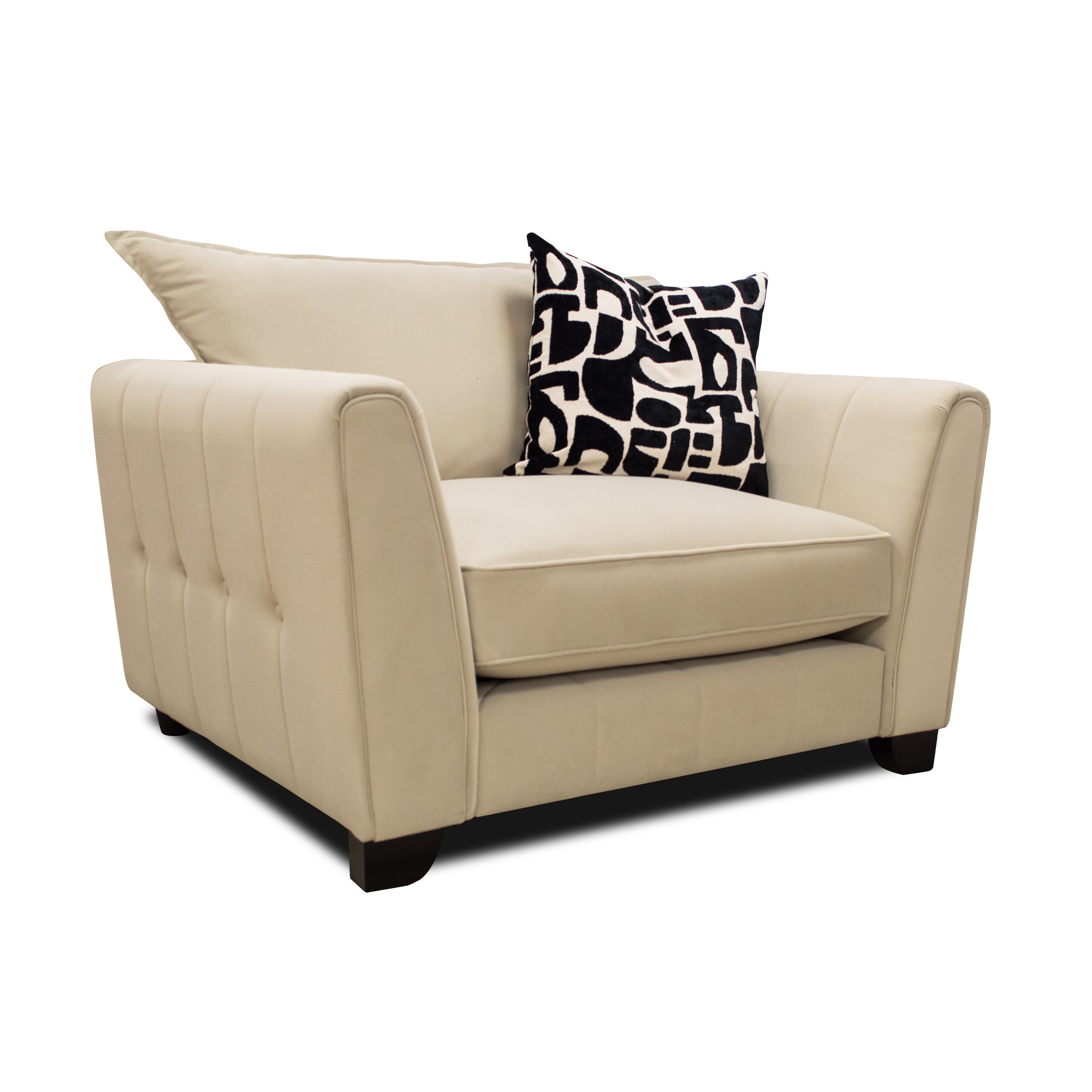 Avalon Neutral Velvet Sofa Range with Monochrome Accents – Rowen Homes