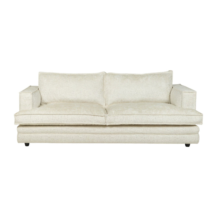 Avienne Cream Chenille 3 Seater Sofa Sofa 