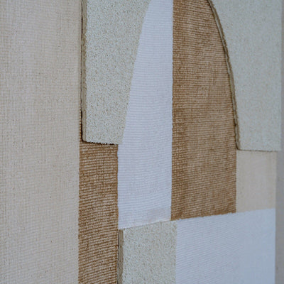 Aydyn Geometric Linen Canvas Wall Art Accessories 