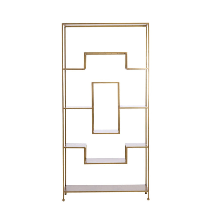 Ayesha Antique Brass Decorative Shelving Unit Furniture 