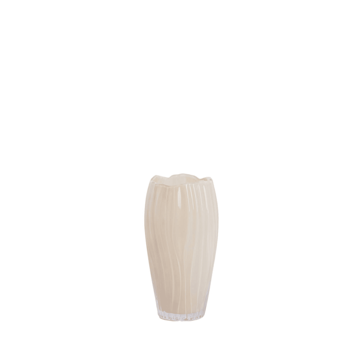 Aymara Cream Glass Decorative Vase Accessories 