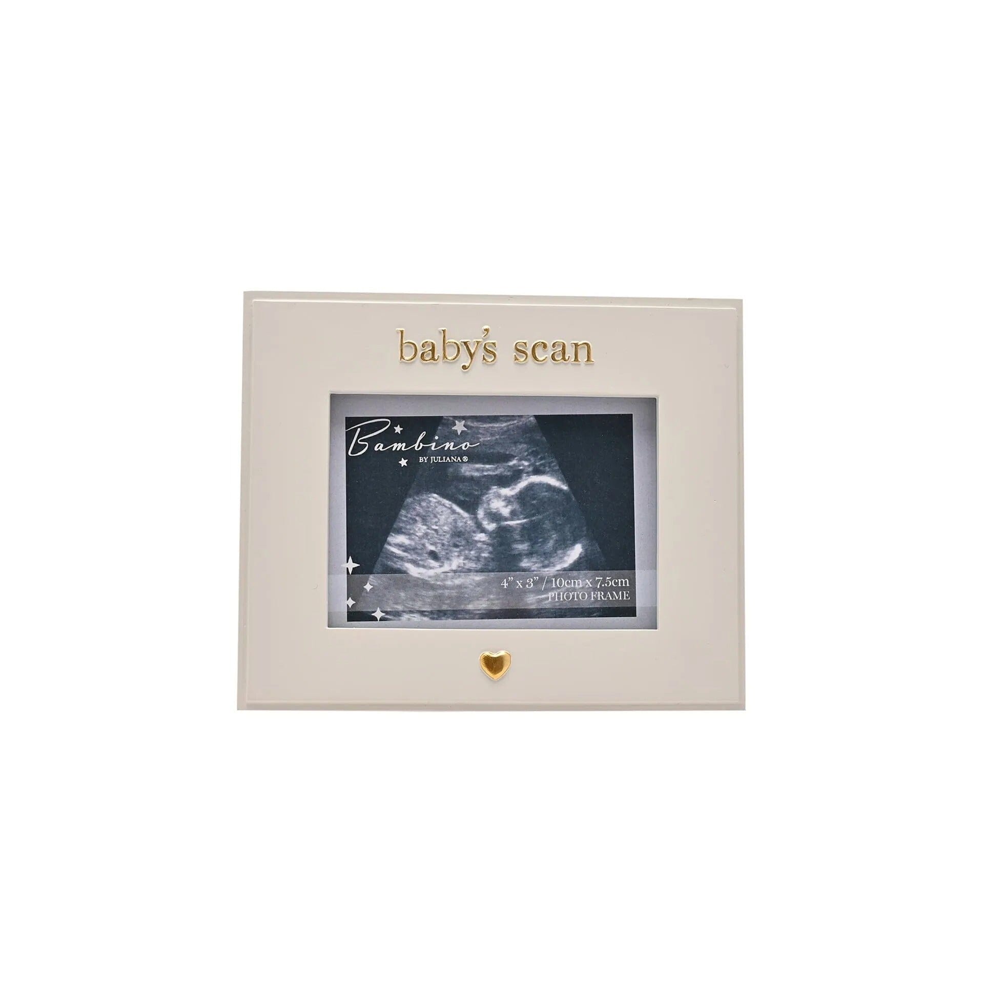 Baby's Scan Cream & Gold Photo Frame Accessories 