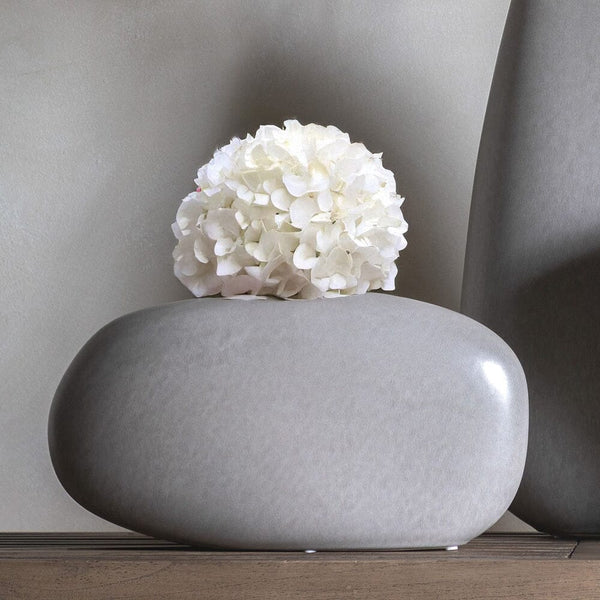 Balance Stone Effect Pebble Wide Abstract Vase Accessories 