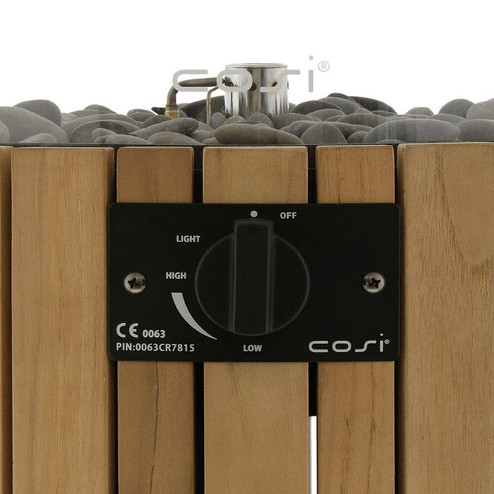 Bali Outdoor Pillar Teak Lantern 