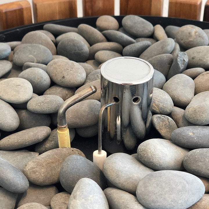 Bali Outdoor Pillar Teak Lantern 
