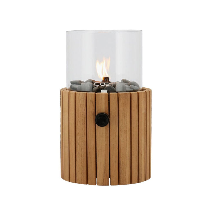 Bali Outdoor Round Teak Fire Lantern Outdoor 