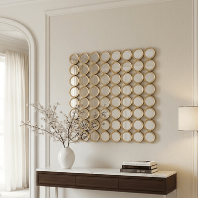 Battersea Gold Circles Wall Mirror Accessories 
