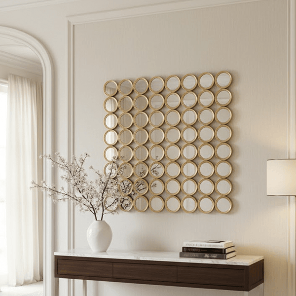 Battersea Gold Circles Wall Mirror Accessories 