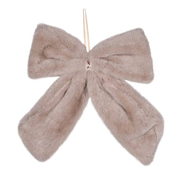 Beige Fluffy Decorative Bow Accessories 